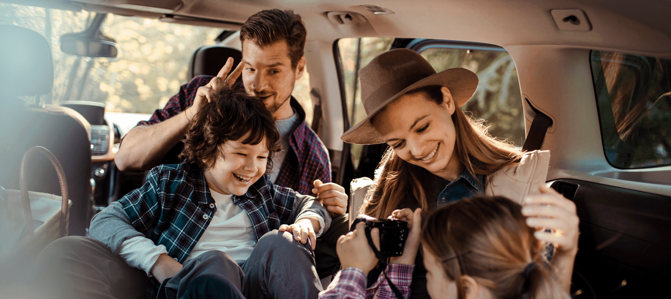 Rodzinna podczas wycieczki