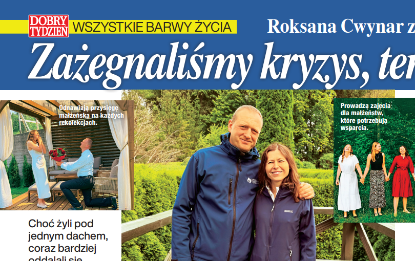 Andrzej i Roksana na pomoście w artykule